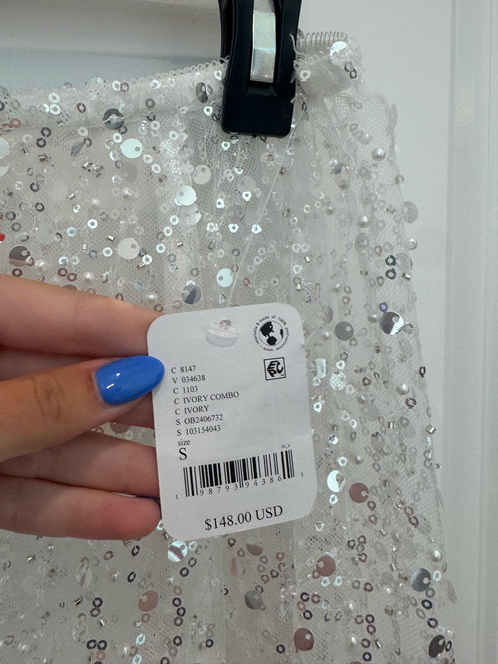 Free People Intimately “Shine On Sheer Sequin Slip Skirt” - Picture 2 of 3